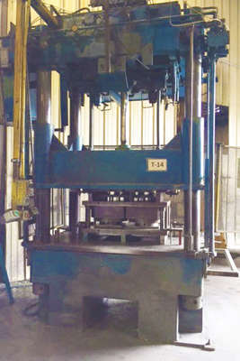 Picture of Dake Corporation DCT-75 Four Column (Post) Vertical Hydraulic Die Casting Trim Press For_Sale DCMP-4048