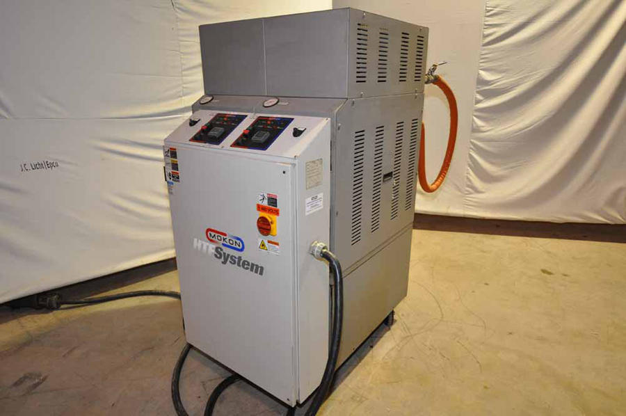 Picture of Mokon Dual (two) Zone Portable Hot Oil Process Heater Temperature Control Unit with Cooling Water Circuit DCMP-4135