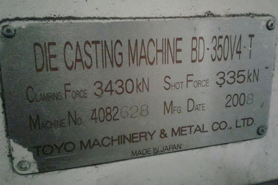 Image of Toyo Machinery Model BD-350V4-T Cold Chamber Die Casting Machine For_Sale DCM-4146