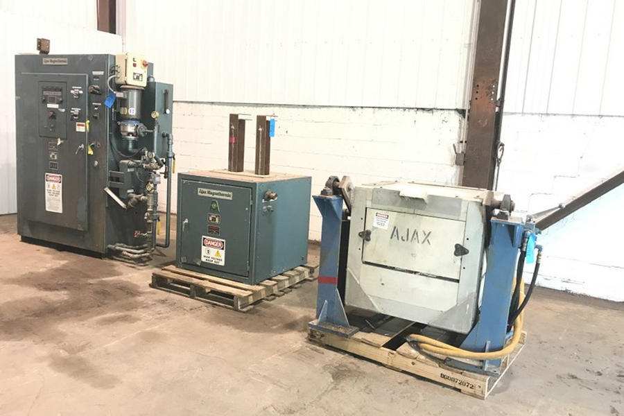 Detailed Pictures of Ajax Tocco Magnathermic Induction Aluminum Melting Furnace DCMP-4192