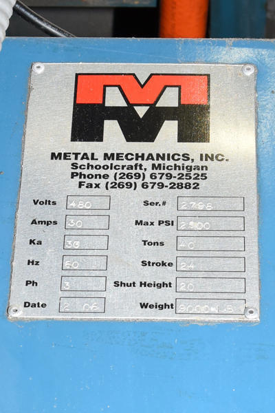 Picture of Metal Mechanics Four Column (Post) Vertical Hydraulic Die Casting Trim Press DCMP-4210