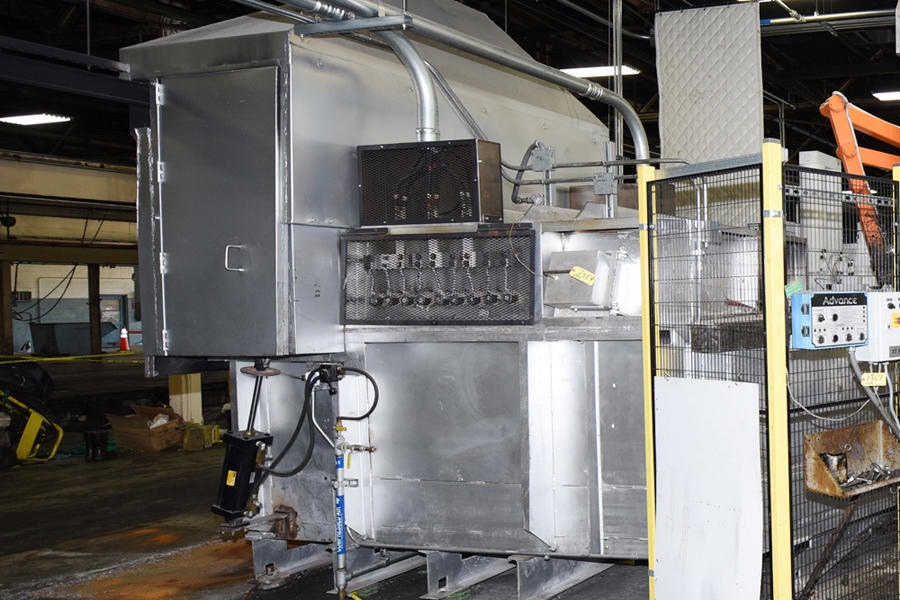 Detailed Pictures of FW Schaefer Electric Glow Bar Reverb Wet Bath Stationary Aluminum Melting Furnace DCMP-4228