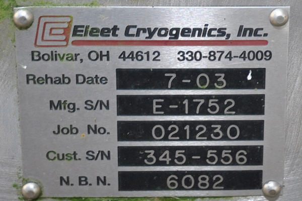 Detailed Pictures of UCAR Cryogenic Bulk Storage Tank for Liquid Nitrogen, Liquid Argon, Liquid Oxygen DCMP-4255