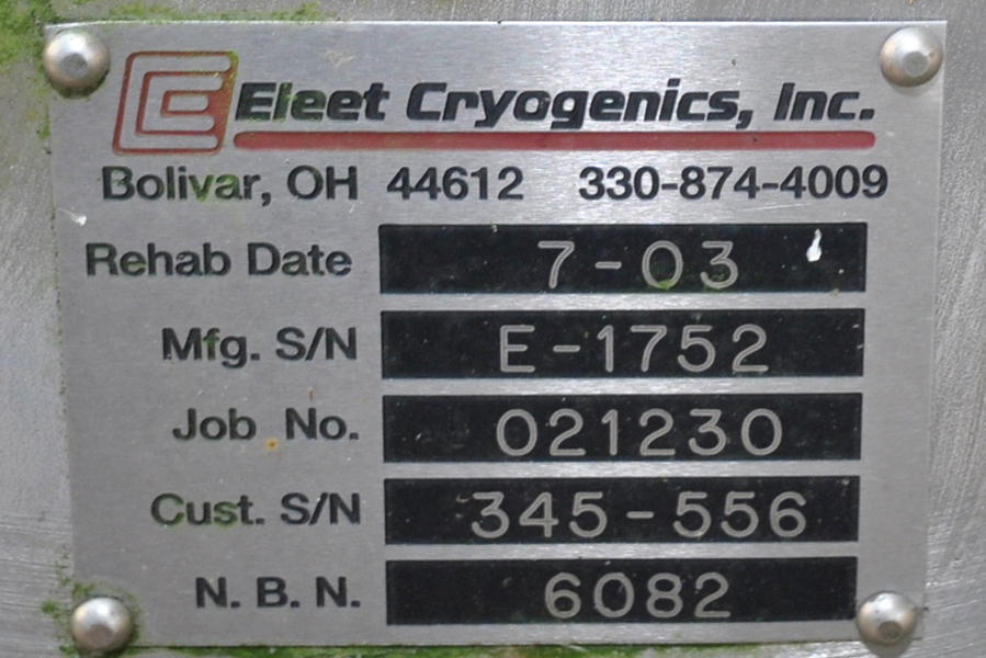 Detailed Pictures of UCAR Cryogenic Bulk Storage Tank for Liquid Nitrogen, Liquid Argon, Liquid Oxygen DCMP-4255