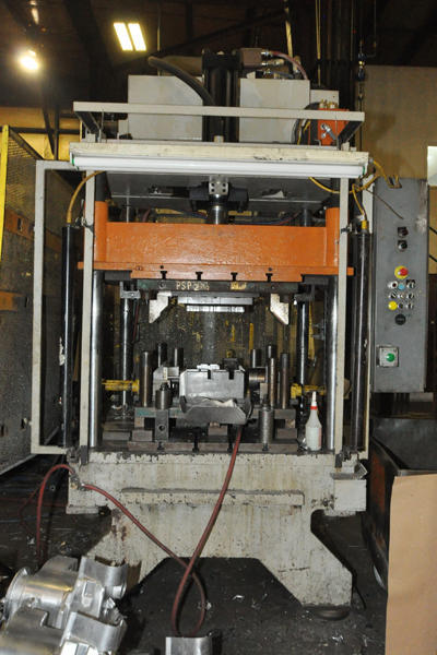 Picture of Parker Hannifin Upgraded with Metal Mechanics Hydraulic Package PH-40 Four Column (Post) Vertical Hydraulic Die Casting Trim Press For_Sale DCMP-4293