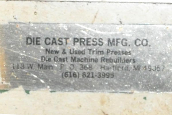 Detailed Pictures of Die Cast Press Trim Press Vertical Die Cast Trimming Press DCMP-4333