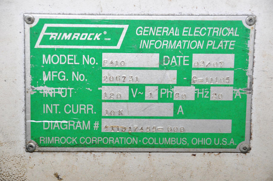 Picture of Rimrock Model E- 410 Die Sprayer for Die Cast & Foundry For_Sale DCM-4346