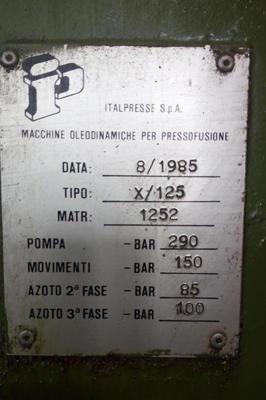 Picture of Italpresse Model IP/1650 Cold Chamber Die Casting Machine For_Sale DCM-4378