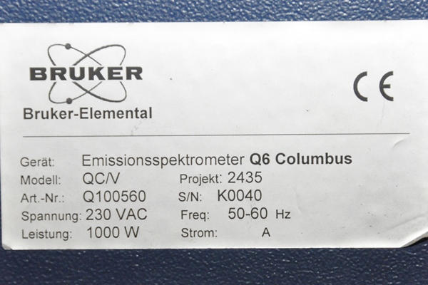 Image of Bruker Model  Q6 Columbus QC/V Metal Analytic Mass Spectrometer For_Sale DCM-4428