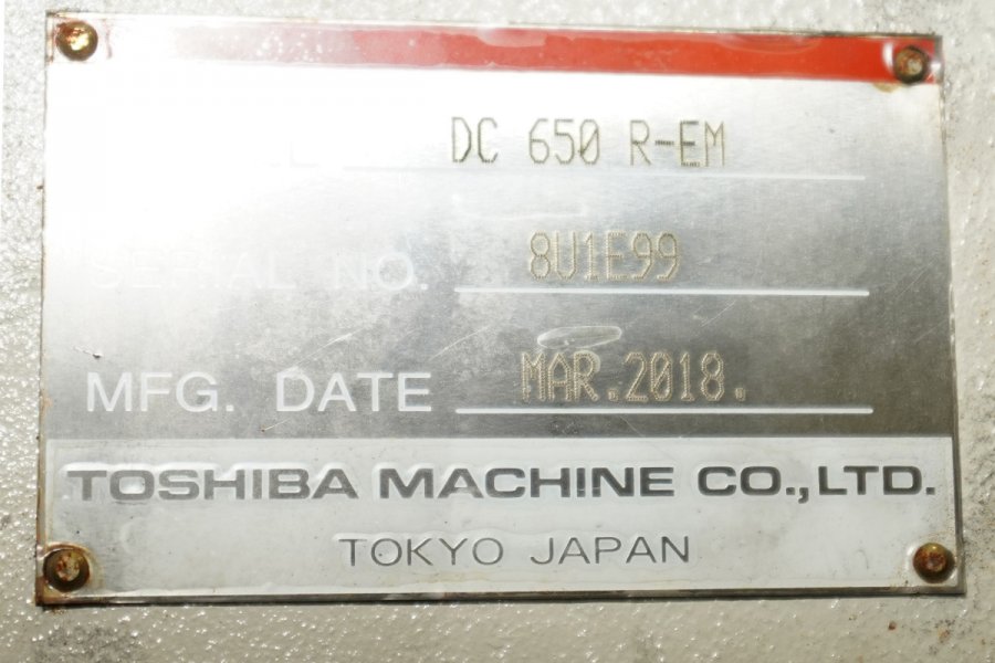 Picture of Toshiba DC-650R-EM Horizontal Cold Chamber Aluminum High Pressure Die Casting Machine For_Sale DCMP-4629