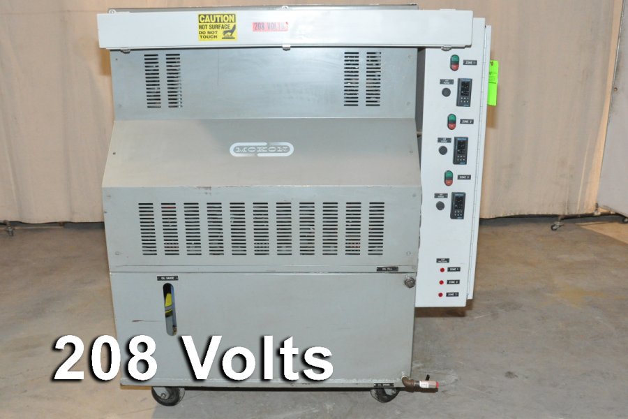 La Foto De Mokon MK-7312-RM Unidad de Control de Temperatura del Calentador de Proceso de Aceite Caliente Portátil de Tres Zonas con Circuito de Agua de Enfriamiento En_Venta DCMP-4699
