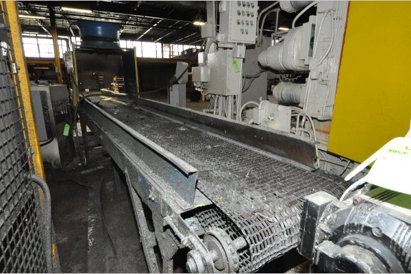 Picture of PDC  Metal Chain Plate Conveyor Belt with Forced Air Cooling Fans and Tunnel for Die Cast and Foundry Applications For_Sale DCMP-4851