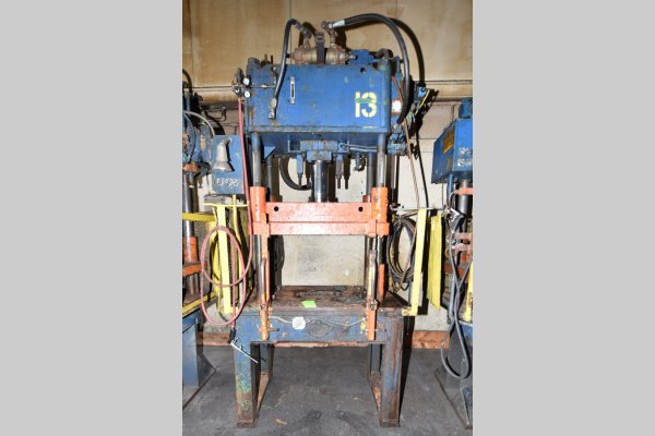 Picture of B&T Greenlee Rapid-Press 20 Four Column (Post) Vertical Hydraulic Die Casting Trim Press For_Sale DCMP-4853