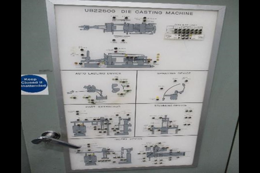 La Foto De Ube UB 2250G Máquina de Fundición a Presión de Aluminio de Cámara Fría Horizontal En_Venta DCMP-4879