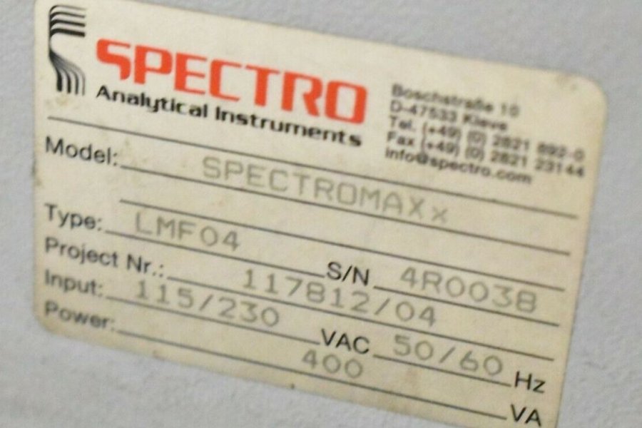 Detailed Pictures of Spectro Analytical Metal Analytic Mass Spectrometer DCMP-4966
