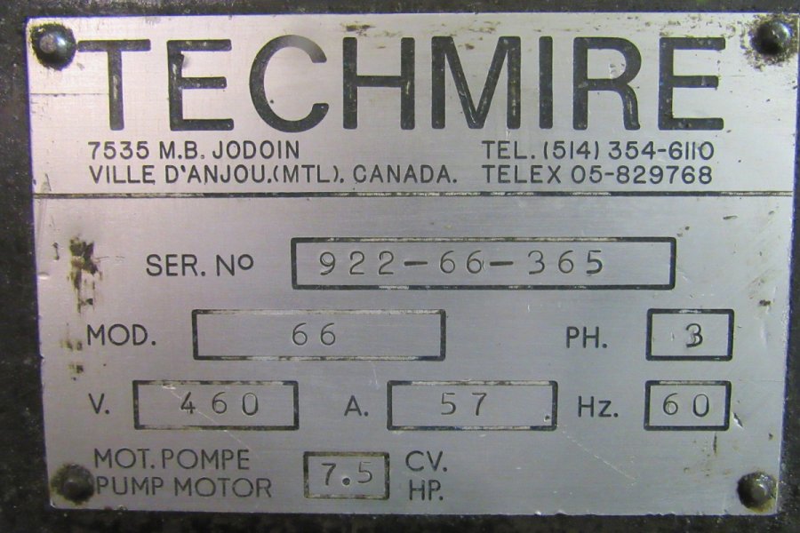 Picture of Techmire 66Z Multi-slide Hot Chamber Miniature Zinc (Zamak) High Pressure Die Casting Machine For_Sale DCMP-4969