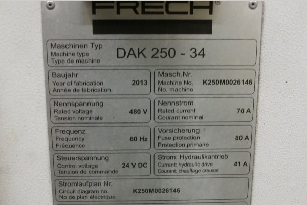 Detailed Pictures of Frech Cold Chamber Die Casting Machine DCMP-4985 Detailed Pictures of Frech Cold Chamber Die Casting Machine DCMP-4985