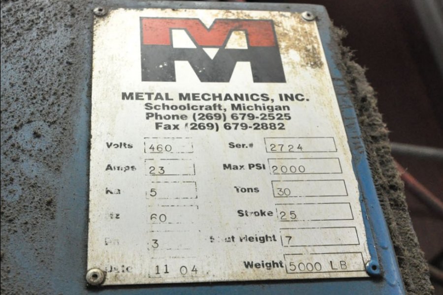 Picture of Metal Mechanics DCT-30 Four Column (Post) Vertical Hydraulic Die Casting Trim Press For_Sale DCMP-5103