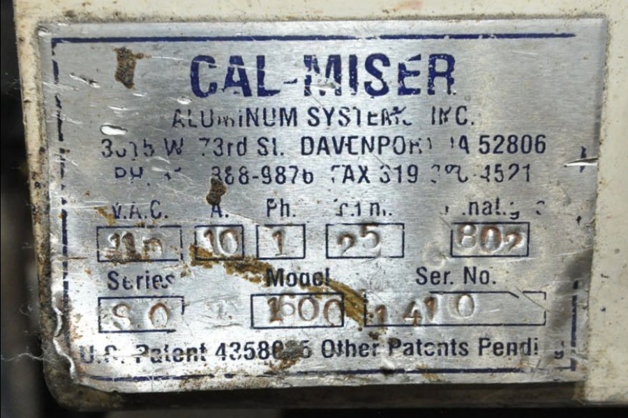 Picture of Cal-Miser SO 1600 Low Energy High Efficiency Natural Gas Heated Aluminum Holding Furnace For_Sale DCMP-5133