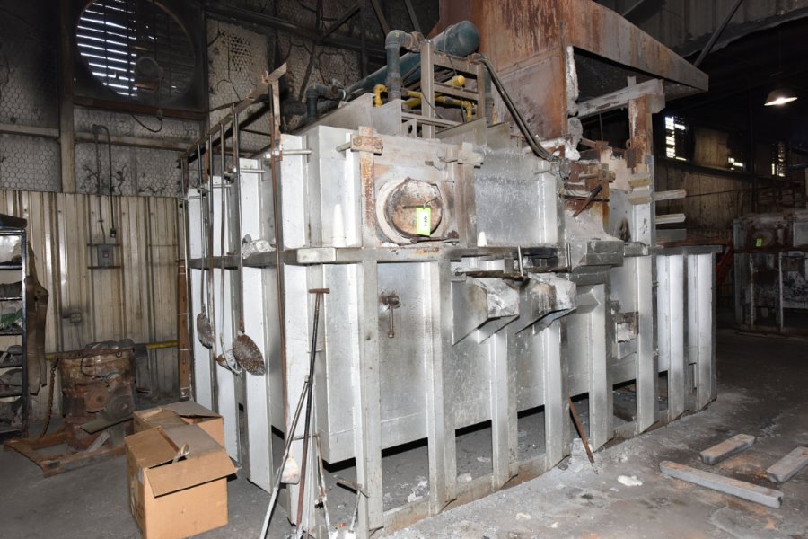 Picture of FW Schaefer Reverberatory Type Wet Bath Stationary Aluminum Melting and Holding Furnace DCMP-5162