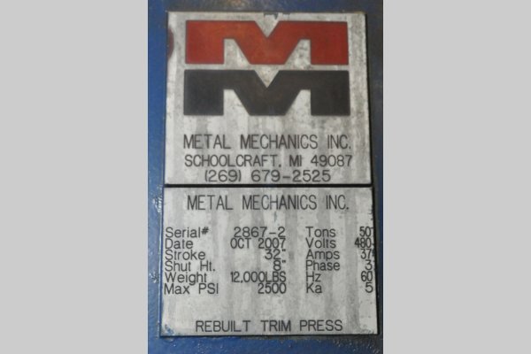 Fotos Detalladas de Metal Mechanics Prensa de Recorte de Fundición Vertical DCMP-5210