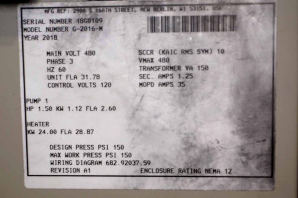 Detailed Pictures of Sterlco Single Zone Hot Oil Heater Unit DCMP-5283