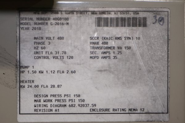 Detailed Pictures of Sterlco Single Zone Hot Oil Heater Unit DCMP-5287 Detailed Pictures of Sterlco Single Zone Hot Oil Heater Unit DCMP-5287