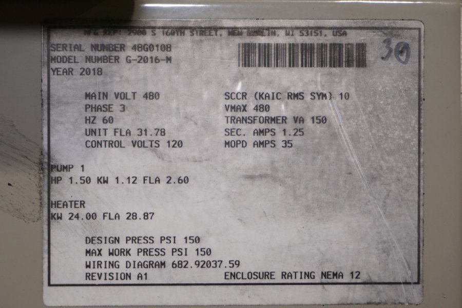 Detailed Pictures of Sterlco Single Zone Hot Oil Heater Unit DCMP-5287 Detailed Pictures of Sterlco Single Zone Hot Oil Heater Unit DCMP-5287