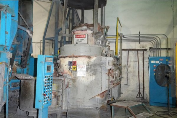 Picture of Modern Equipment MJM-500 Stack (tower/shaft) Type Stationary Aluminum Melting and Holding Furnace For_Sale DCMP-5505