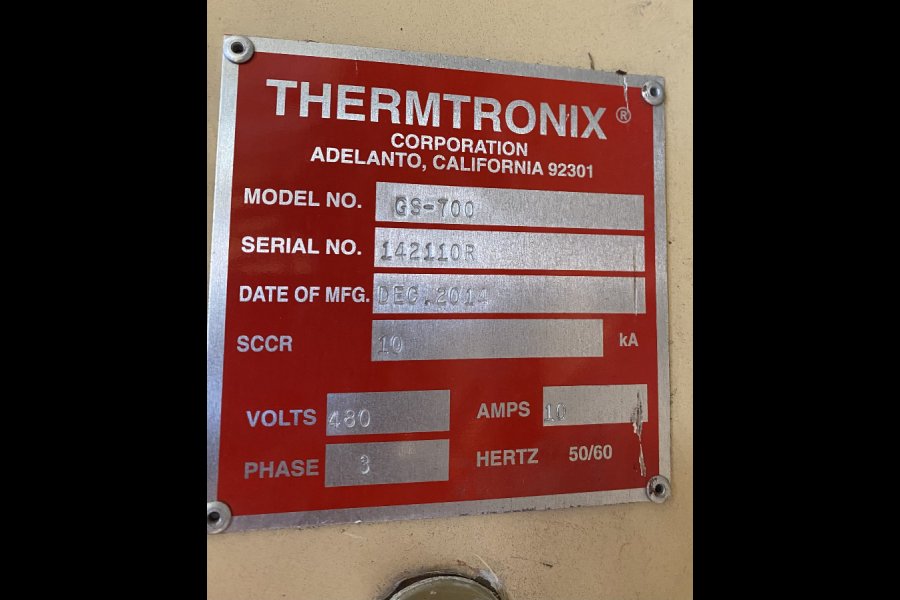 Detailed Pictures of Thermtronix Natural Gas Heated Crucible Type Aluminum Melting-Holding Furnace DCMP-5594
