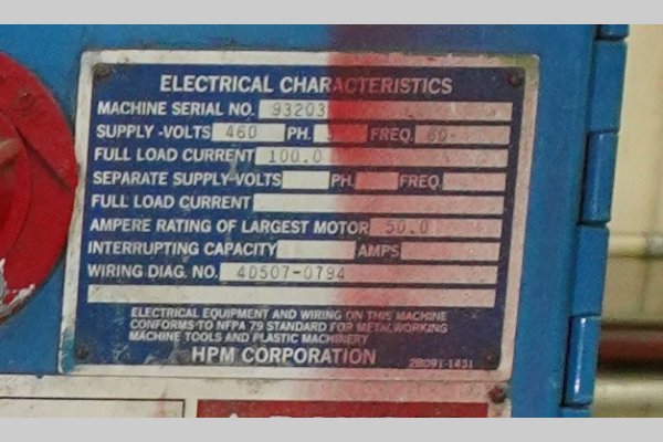 Detailed Pictures of HPM Hot Chamber Die Casting Machine DCMP-5599 Detailed Pictures of HPM Hot Chamber Die Casting Machine DCMP-5599