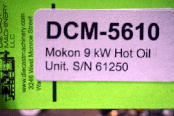 Picture of Mokon H34109-00 Single Zone Portable Hot Oil Process Heater Temperature Control Unit with Cooling Water Circuit For_Sale DCMP-5610 Picture of Mokon Model H34109-00 Hot Oil Heater unit with Cooling Circuit For_Sale DCM-5610