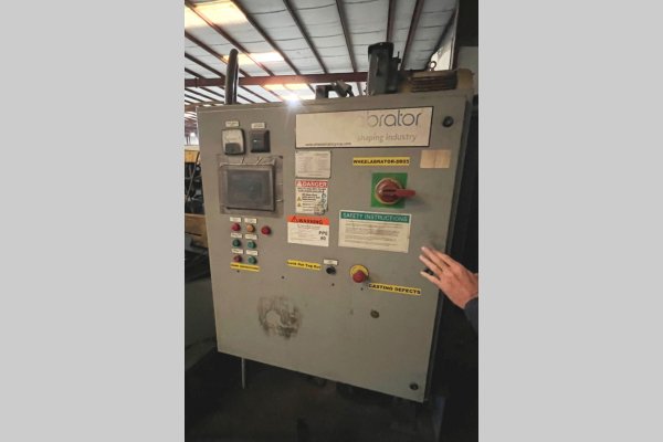 Image of Batch Type Rubber Belt Tumble Blast Abrasive Shot Blast & Peening Machine For_Sale DCM-5633 Picture of Model Wheelabrator TMR-7 DCMP-5633