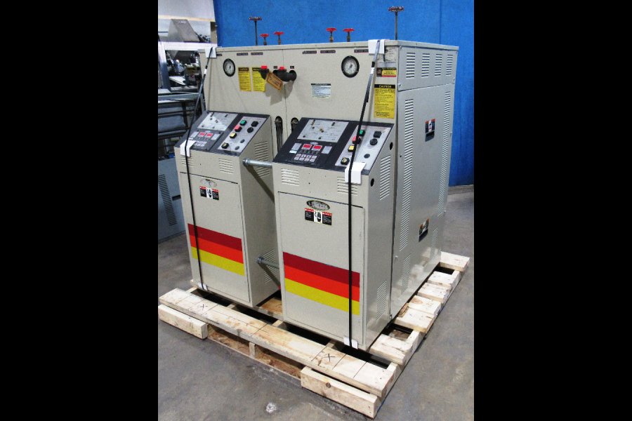 Image of Sterlco Model M2B9026-JO Dual Zone Hot Oil Heater Unit For_Sale DCM-5646 Image of Dual (two) Zone Portable Hot Oil Process Heater Temperature Control Unit For_Sale DCM-5646