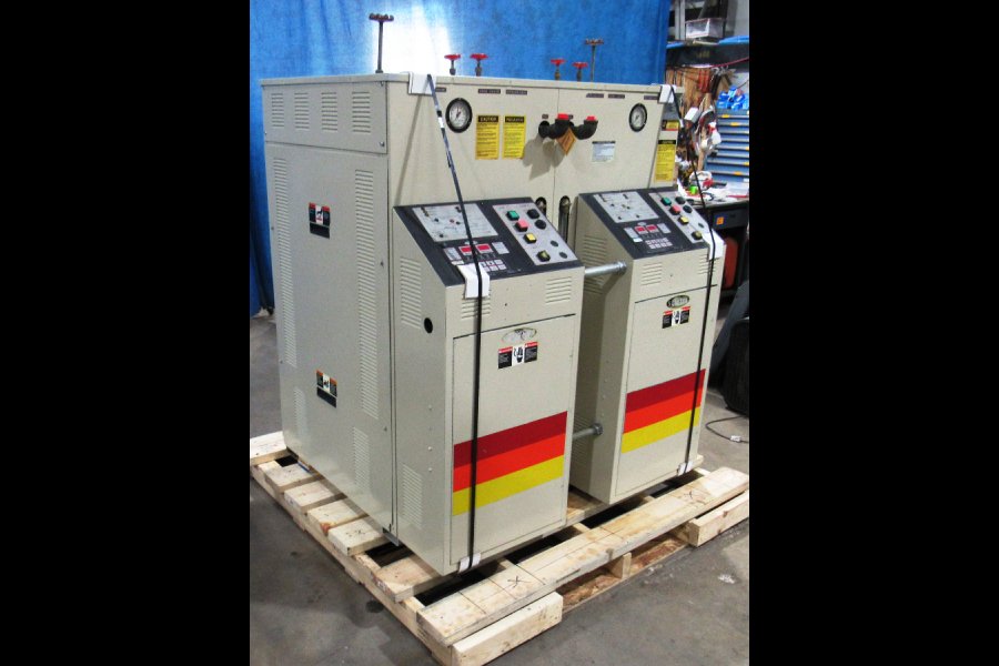 Image of Sterlco Model M2B9026-JO Dual Zone Hot Oil Heater Unit For_Sale DCM-5646 Image of Dual (two) Zone Portable Hot Oil Process Heater Temperature Control Unit For_Sale DCM-5646