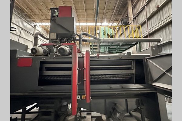 Image of Continuous Flow-Though Feed Rubber Blast Abrasive Shot Blast & Peening Machine with Loader & Unloader For_Sale DCM-5647