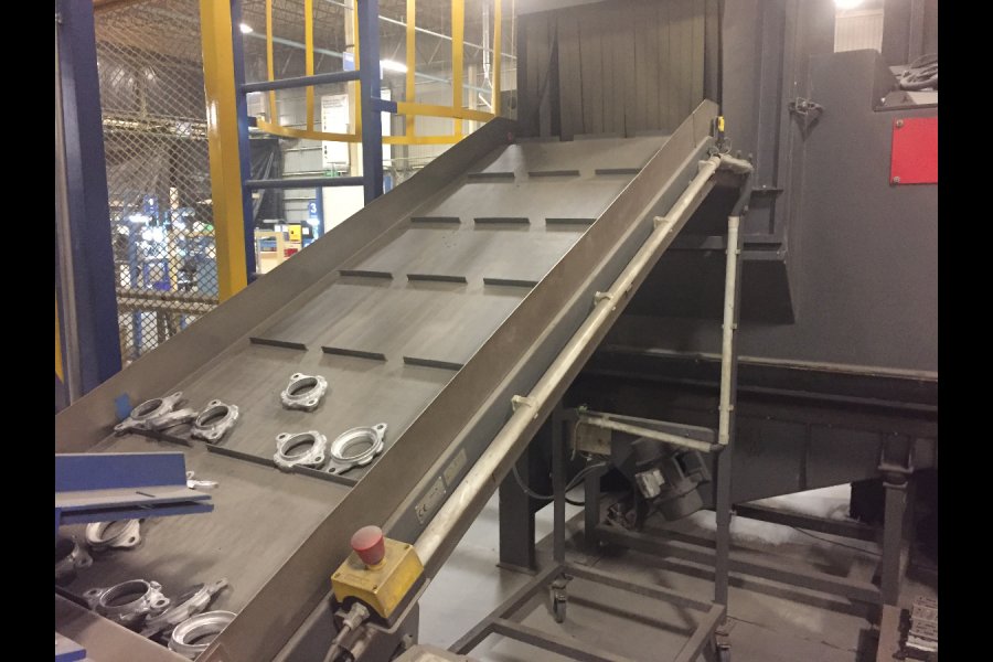 Detailed Pictures of Rosler Rubber Belt Tumble Shot Blast Machine DCMP-5647