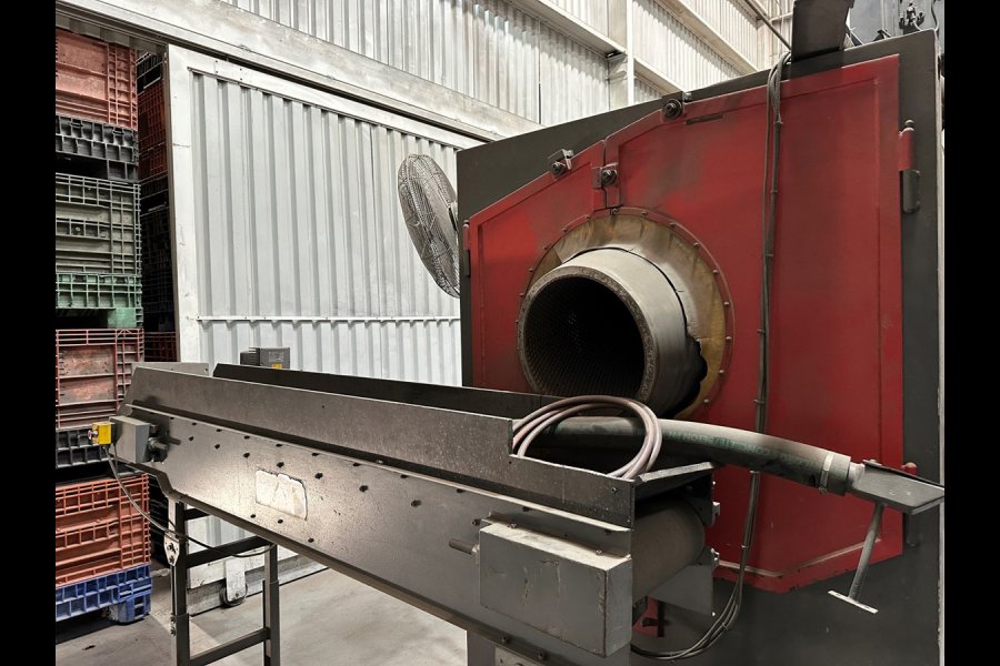 Detailed Pictures of Rosler Rubber Belt Tumble Shot Blast Machine DCMP-5647