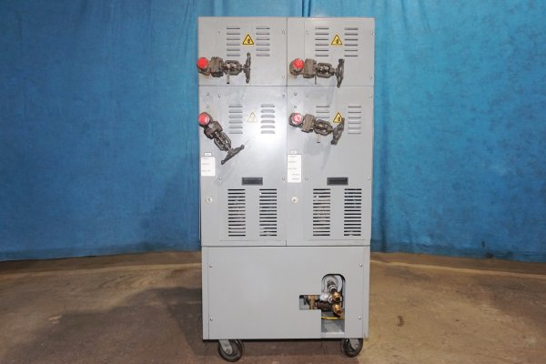 Picture of Mokon H54218AFB Dual (two) Zone Portable Hot Oil Process Heater Temperature Control Unit with Cooling Water Circuit For_Sale DCMP-5662 Picture of Mokon Model H54218AFB Hot Oil Heater unit with Cooling Circuit For_Sale DCM-5662
