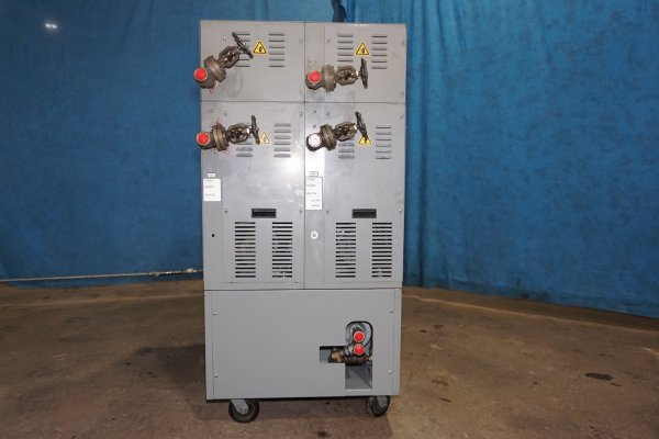Picture of Mokon H542218AFB Dual (two) Zone Portable Hot Oil Process Heater Temperature Control Unit with Cooling Water Circuit For_Sale DCMP-5663 Picture of Mokon Model H542218AFB Hot Oil Heater unit with Cooling Circuit For_Sale DCM-5663