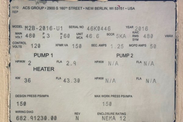 Detailed Pictures of Sterlco Hot Oil Heater unit with Cooling Circuit DCMP-5684