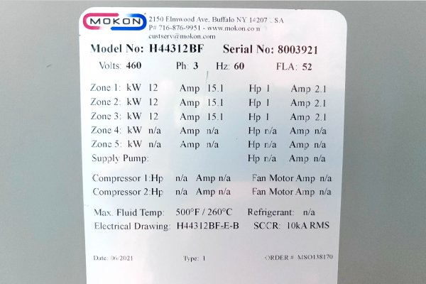 Detailed Pictures of Mokon Hot Oil Heater unit with Cooling Circuit DCMP-5686