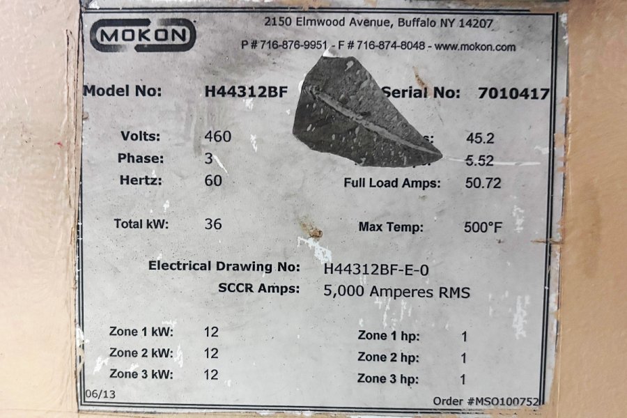 Picture of Mokon Model H44312BF Hot Oil Heater unit with Cooling Circuit For_Sale DCM-5688